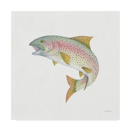 Elyse DeNeige 'Gone Fishin Rainbow' Canvas Art,18x18